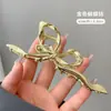 Diadema con Diseño de Cuadros y Lazos Volumen del Cabello Pin de Tiburón Grande para Mujer Pin Metálico de Agarre para el Cabello de Alta Calidad