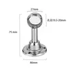Base de Flange em Aço Inoxidável Varão para Pendurar Roupas de Guarda-Roupa Suporte Fixo Horizontal para Tubo de Pendurar Roupas Acessórios Suporte para Tubo Cabide de Roupa Suporte para Toalhas