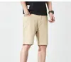 Pantalones cortos de mezclilla blanca ligeros de verano para hombre, entrepierna de 5 pulgadas, pantalones de longitud media modernos estilo coreano, moda de alta gama