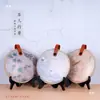 Caixa de Presente Criativa de Tecido e Couro para Bolo de Chá Bolsa de Embalagem Portátil Universal para Bolo de Chá Fuding Old White Tea Pu'Er