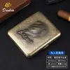 Estuche para cigarrillos de chapa laminada en frío, resistente a la compresión, con patrón tridimensional en relieve, disponible en DHL (20 unidades), venta directa de fábrica.