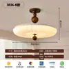 Lámpara de Techo Floral Vintage Estilo Francés, Estilo Crema Mediados de Siglo, Lámpara de Techo de Espectro Completo para Protección Ocular para Sala de Estar, Estudio y Dormitorio Principal