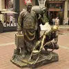 Figuras Humanas Modernas Personalizadas Fundidas em Cobre, Latão e Bronze; Esculturas de Cobre Imitado para Praças; Ornamentos Personalizados de Cultura Agrícola e Costumes Populares
