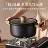 Olla para Sopa Transfronteriza Titanio Antiadherente Hogar Doble Asa Vaporera y Estofado Olla Universal para Cocinar Cocina de Inducción Estufa de Gas