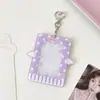 Hisocute Original Tarjetero para Perseguir Estrellas Funda para Exhibición de Polaroid de Tres Pulgadas Colgante Tarjeta de Estudiante de Campus Tarjeta de Comida Funda Protectora
