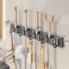 Mop de Pendurar no Vaso Sanitário Gancho Clip de Parede Estrutura de Fixação para Vassoura Suporte de Fixação de Artefato de Armazenamento Clip de Mop de Pendurar na Parede