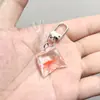 SHEIN TEMU Chaveiro Explosivo Peixe Dourado Transparente Peixinho Chaveiro de Resina Pingente de Joia Acessórios