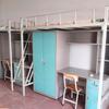 Cama con Estructura de Hierro para Estudiantes, Cama y Escritorio Integrados, Combinación de Cama de Hierro Alta y Baja para Empleados, Cama de Tablero Duro, Cama Plegable, Estilo Nórdico