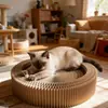 Tazón Plegable Magnético Deformable Estilo Acordeón Multifuncional para Gato, Rascador para Gato, Tabla Rascadora para Gato para Todas las Estaciones, Juguete para Gato Duradero y Resistente a los Arañazos