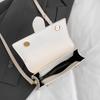 Bolsa Quadrada Pequena Fashion e Simples com Estampa de Letras para Mulheres, Novo Estilo Primavera 2025, Cor Sólida, Bolsa de Mão Estilosa, Bolsa de Ombro, Bolsa Transversal, Bolsa para o Dia a Dia