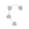 Brincos de Clipe para Orelha Borboleta Ultra-Fada Estilo Floresta Cravejados com Diamantes, Design de Nicho Elegante e Moderno, Sem Perfuração para Mulheres