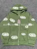 Comercio Exterior Transfronterizo Patrón Nuevo Primavera y Otoño Sudadera con Capucha Estampada Sudadera con Cremallera Holgada Versátil Sudadera Pantalones Deportivos