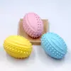 Suministros Mayoristas para Mascotas: Juguete Interactivo de Mordida y Limpieza Dental para Perros, Pelota de Rugby Rebotante para Mascotas