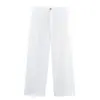 Item de Venda Quente Transfronteiriça do Aliexpress Nova Coleção Primavera 2026 Camisa Curta Bordada Vazada 2587076 Calça de Pernas Largas 2587077