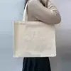 Bolsa de Lienzo en Blanco al por Mayor de Fábrica Estilo Coreano Pintura a Mano Graffiti Personalizada Bolsa Bandolera Blanca Hombro Logo Bolsa de Lienzo