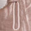 Collar de Perlas para Mujer Hebilla de Lingote Simple Regalo para el Día de la Madre Día de San Valentín Cadena Clavícula Joyería al por Mayor