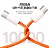 Novo Modelo Adequado para Apple 17Promax Cabo de Dados Trançado Laranja Pd60W Tipo-C de Ponta Dupla Cabo de Carregamento Rápido