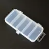 Caja de señuelos Luya al por mayor mediana cinco compartimentos en caja señuelo duro gusano blando caja para accesorios pequeños Caja de señuelos de rana Lei herramientas de plástico