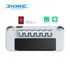 Funda Protectora de Cristal Original Dobe para Consola de Juegos Switch Oled, Altamente Transparente y Duradera, con Almacenamiento para Cartuchos