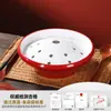 Creative Cuenco de Melamina para Hielo Seco para Hot Pot, Cuenco Ahumador de Carne de Copo de Nieve, Tripa de Res Fresca, Intestino de Ganso, Filetes Grandes de Costilla de Res, Vajilla