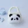 Monedero de Peluche Tejido de Dibujos Animados Ins Bolsa Portátil para Almacenamiento de Cables de Auriculares Bolsa Linda de Niña para Almacenamiento de Joyas
