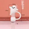 Nuevo tapón de tapa de pajita a prueba de polvo de gran diámetro de 10 mm se puede reciclar linda taza de té de leche tapón de pajita grueso fabricantes suministro