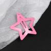 Pinza para BB con estrella de cinco puntas pintada para el flequillo del pelo roto de niña, pasador para el pelo lateral de niña, tamaño pequeño, color caramelo de gota de agua