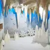 Enfeites de Escultura de Espuma de Natal Neve Pendurada Goteiras Pendurados na Porta Floco de Neve Artificial Decoração de Cena de Neve Escultura de Paisagismo Personalização