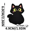 Novos Adesivos de Tecido Bordados Cartoon Autoadesivos de Gato Preto para Jaquetas de Penas, Cachecóis e Luvas de Crianças, Adesivos Decorativos e Adesivos de Patch Sem Costura