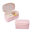 Caja de Joyería Portátil de Lujo Ligero Viaje Portátil Caja Pequeña para Anillos Estilo Bolsillo con Cremallera Caja de Almacenamiento de Joyería