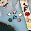 Parche Bordado de Estrella de Cinco Puntas y Corazón en Colores Macaron, Parche Autoadhesivo DIY, Pegatina de Tela para Ropa, Bolsos y Diarios, Lindo