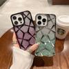 Patrón de Diamante Tridimensional Adecuado para iPhone 16 Funda para Teléfono con Brillo Degradado Apple 15 Galvanizado 14 Cubierta Protectora Celebridad de Internet
