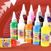 Tinta guache infantil para pintura a dedo DIY 12 cores 100ml em frasco lavável arte grafite frasco individual