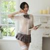 Fantastic Love Nuevo Punto Comercio Exterior Ropa Interior Sexy para Mujer Transparente Sexy Vestido de Estudiante Ajustado Tentación Uniforme Conjunto Sexy