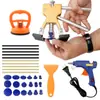 Herramienta de reparación de abolladuras en carrocería de automóvil transfronteriza, kit sin costuras para reparación de abolladuras y rayones, ventosa, extractor de carrocería, lengüeta de extracción