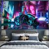 Cyberpunk cyberpunk 2077 fondo tela colgante bar ins decoración escena nocturna póster dormitorio tapiz pintura mural