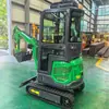 Excavadora de orugas de 1,8 toneladas exportada a Australia, miniexcavadora agrícola para huertos, microexcavadora multifuncional para el hogar CE