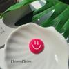 Lindo Smiley Acrílico Transparente Accesorios DIY Pegamento Crema Funda para Teléfono Accesorios para el Cabello Decoración Hebilla de Zapato Material Decorativo Accesorios DIY