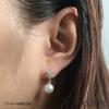 Aretes de Perlas con Cuentas de Plata Esterlina S925 Chapados en Oro Aretes Elegantes Simples de Copo de Nieve de Zirconia Aretes para Mujer