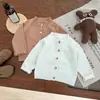 Cárdigan Tejido de Panda Bebé Primavera 2025 Nuevo Estilo Occidental Suéter Casual Otoño Animal de Dibujos Animados Abrigo Versátil