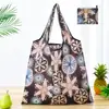 Bolsa de compras plegable de gran capacidad, bolso de mano portátil para supermercado, impresión de logotipo, bolsa de almacenamiento 190T, directo de fábrica