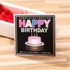 Tarjeta de felicitación de cumpleaños con diseño creativo transfronterizo, sencilla y bronceada, para enviar a personas en una floristería, como una tarjeta de posventa navideña al por mayor.
