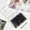 Fixador de Raiz de Cabelo Fofo Sem Costura Presilha Barbearia Estilista Posicionamento Presilha Bico de Pato Simples Franja Alta Topo Craniano Grampo para Cabelo Quebrado