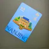Imán de Nevera Metálico de Nanjing Ciudad Turismo Conmemorativo Cultural y Creativo Aleación Pintura Magnética Uv Imán de Nevera Personalización Metálica
