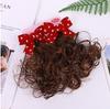 Accesorios para el cabello rojos de Año Nuevo nuevo estilo antiguo horquilla estilo western para niños peluca diadema de lazo para niña horquilla de Año Nuevo