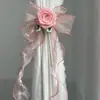 Amarra-cortinas de Renda com Laço de Camélia na Cor Creme para Decoração de Casamento, Cordas de Amarração de Fita para Cortinas Transparentes