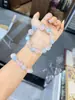 Pulsera Multitalismán de Citrino de Partículas Grandes de Cristal Natural Pulsera Regalo para Mejor Amiga Verano Amatista Nuevo Estilo