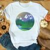 2022Figura Geométrica Estampado Geométrico Camiseta Manga Corta Ropa de Mujer Transfronteriza wish/ebay