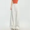 Naranja Infantil # Diseño Elevado en la Costura Lateral, Jeans de Mezclilla a Prueba de Tres (Agua, Manchas, Desgaste) para Mujer, Corte Holgado, Adelgazante, Pierna Ancha, Alargador de Piernas, Versátil, Pantalones de Longitud Completa.