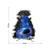 Adesivo de Parede Decorativo Estiloso Azul Romântico Galáxia para Quarto Sala de Estar Fundo de Sofá MU5004